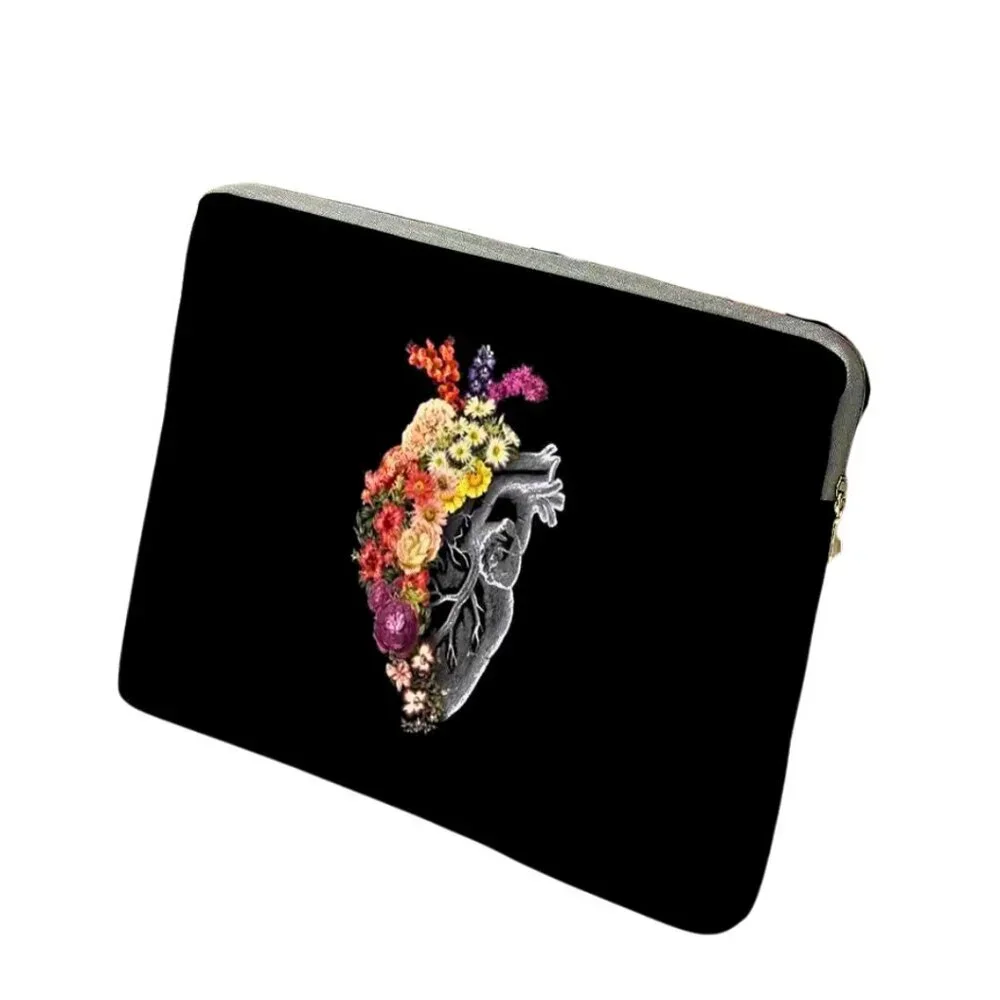 Anatomical Floral Heart Padded Water Resistant 15